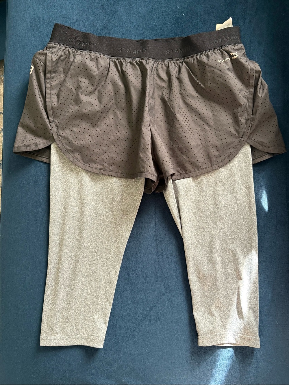 Puma x Stampd 2 in 1 legging shorts  medium